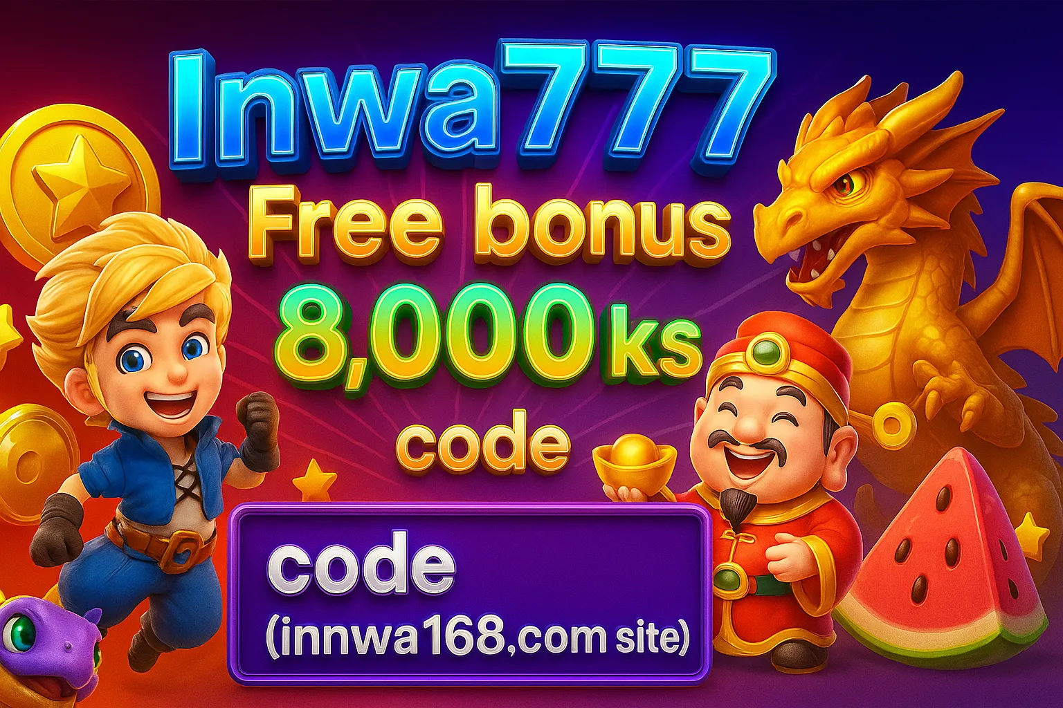 Inwa777 Free Bonus 8000ks Code